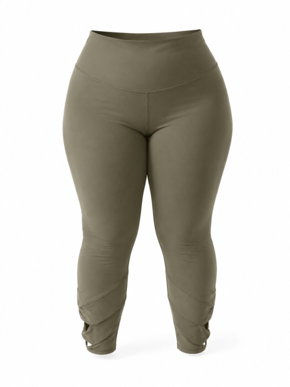🪩 2/20 Old Navy Active PowerSoft Olive High Rise Leggings XXL